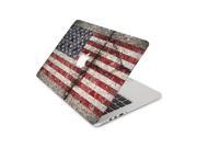Rustic Cracked Concrete American Flag Skin 15 Inch Apple MacBook Pro With Retina Display Top Lid Only Decal Sticker