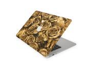 Gold Stained Roses Skin for the 13 Inch Apple MacBook Air Top Lid and Bottom Decal Sticker