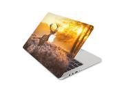 Frosty Morning Red Stag Skin 13 Inch Apple MacBook Without Retina Display Complete Coverage Top Bottom Inside Decal Sticker