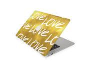 Golden Love Skin for the 11 Inch Apple MacBook Air Top Lid Only Decal Sticker