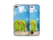 Seashell Sand Beach Flipflop Skin for the Apple iPhone 4