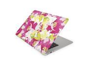 Purple and Highlighter Green Impressionist Flowers Skin for the 13 Inch Apple MacBook Air Top Lid Only Decal Sticker