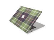 Hunter Green and Lavender Plaid Pattern With Salmon Lines Skin for the 13 Inch Apple MacBook Air Top Lid Only Decal Sticker