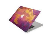 Roughly Painted Canvas In Pink and Orange Skin 13 Inch Apple MacBook Air Complete Coverage Top Bottom Inside Decal Sticker