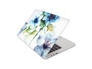 Blue Flower Watercolor Paint Skin 15 Inch Apple MacBook Pro Without Retina Display Top Lid Only Decal Sticker