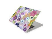 Abstract Multi Color Flower Petal Skin for the 12 Inch Apple MacBook Top Lid and Bottom Decal Sticker