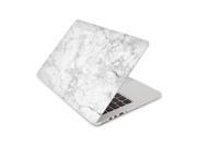White Marble Scaled With Dark Gray Skin 15 Inch Apple MacBook Pro Without Retina Display Top Lid and Bottom Decal Sticker