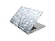 Fading White Into Black Hexagon Skin 13 Inch Apple MacBook Air Complete Coverage Top Bottom Inside Decal Sticker