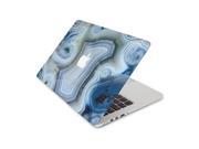 Blue and White Quartz Skin 13 Inch Apple MacBook Pro With Retina Display Top Lid and Bottom Decal Sticker