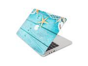 Starfish Net on Aqua Deck Skin 13 Inch Apple MacBook Pro With Retina Display Top Lid and Bottom Decal Sticker