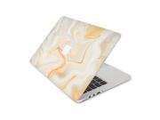 Creamy Beige Swirls Skin 15 Inch Apple MacBook Without Retina Display Complete Coverage Top Bottom Inside Decal Sticker