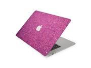 Bright Pink Glitter Print Skin for the 12 Inch Apple MacBook Top Lid and Bottom Decal Sticker