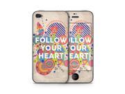 Follow Your Heart Exploding Shapes Skin for the Apple iPhone 4