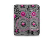 Hot Pink and Black Flower Buds Skin for the Apple iPhone 4