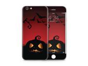 Glowing Skeloton Pumpkin with Red Background Skin for the Apple iPhone 6S