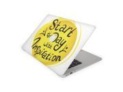 Start The Day With Inspiration Sunshine Yellow Skin for the 12 Inch Apple MacBook Top Lid Only Decal Sticker