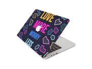 Love More Worry Less Scribble Shapes Skin 15 Inch Apple MacBook Pro Without Retina Display Top Lid Only Decal Sticker