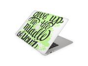 Don t Give Up Lime Green Skin for the 12 Inch Apple MacBook Top Lid and Bottom Decal Sticker