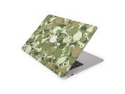 Traditional Camouflage Skull Crossbones Skin for the 11 Inch Apple MacBook Air Top Lid Only Decal Sticker