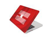 Red Fabric With Equal Symbol Skin 13 Inch Apple MacBook With Retina Display Complete Coverage Top Bottom Inside Decal Sticker