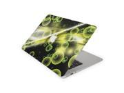 Lime Green Floating Bubbles In Midnight Sky Skin for the 11 Inch Apple MacBook Air Top Lid and Bottom Decal Sticker