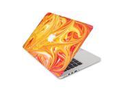 Red and Orange Finger Paint Design Skin 15 Inch Apple MacBook Without Retina Display Complete Coverage Top Bottom Inside Decal Sticker