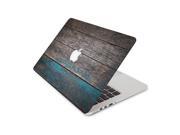 Faded Aged Teal Oak Wood Skin 15 Inch Apple MacBook Pro Without Retina Display Top Lid and Bottom Decal Sticker