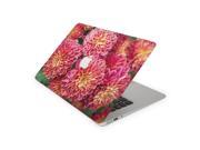 Coral Dahlia Flower Skin 12 Inch Apple MacBook Complete Coverage Top Bottom Inside Decal Sticker