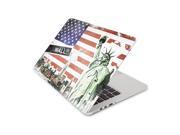 New York City Scenery With Lady Liberty and American Flag Skin 13 Inch Apple MacBook Pro without Retina Display Top Lid Only Decal Sticker