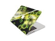 Lime Green Floating Bubbles In Midnight Sky Skin 13 Inch Apple MacBook Pro With Retina Display Top Lid and Bottom Decal Sticker