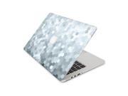 Fading White Into Black Hexagon Skin 13 Inch Apple MacBook With Retina Display Complete Coverage Top Bottom Inside Decal Sticker