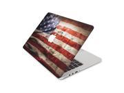 Retro Dirty American Flag Skin 13 Inch Apple MacBook Pro With Retina Display Top Lid and Bottom Decal Sticker
