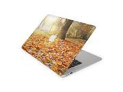 Orange Fallen Autumn Leaves Skin 12 Inch Apple MacBook Complete Coverage Top Bottom Inside Decal Sticker