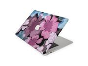 Purple and Blue Abstract Lilly Flower Petal Skin for the 12 Inch Apple MacBook Top Lid and Bottom Decal Sticker