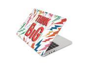 Think Big Lightening Bolt Skin 13 Inch Apple MacBook Pro With Retina Display Top Lid and Bottom Decal Sticker