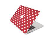 Red with white Pokadotes Skin 13 Inch Apple MacBook Pro without Retina Display Top Lid Only Decal Sticker