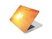 Bright Orange Shining Sunlight Seagulls Skin 15 Inch Apple MacBook Pro Without Retina Display Top Lid and Bottom Decal Sticker
