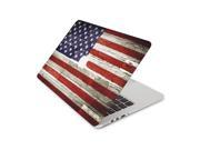 Wooden American Flag Skin 15 Inch Apple MacBook Pro With Retina Display Top Lid and Bottom Decal Sticker