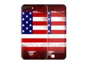 United States of America Black and Red Scratched Flag Skin for the Apple iPhone 7