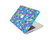 Fluorescent Purple Pink Yellow Shapes Skin 15 Inch Apple MacBook Without Retina Display Complete Coverage Top Bottom Inside Decal Sticker