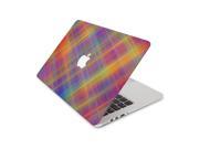 Rainbow Crosshatch Skin 13 Inch Apple MacBook With Retina Display Complete Coverage Top Bottom Inside Decal Sticker