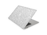 Off White Flower Stem Swirl Skin 11 Inch Apple MacBook Air Complete Coverage Top Bottom Inside Decal Sticker