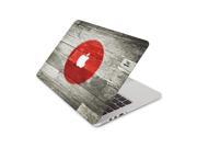 Japanese Flag On Wooden Background Skin 15 Inch Apple MacBook Without Retina Display Complete Coverage Top Bottom Inside Decal Sticker