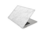 White Marble Scaled With Gray Skin for the 12 Inch Apple MacBook Top Lid and Bottom Decal Sticker
