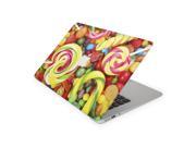Bright Lollypops Layered With Random Candies Skin 11 Inch Apple MacBook Air Complete Coverage Top Bottom Inside Decal Sticker
