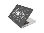 Never Give Up Skin 15 Inch Apple MacBook Pro With Retina Display Top Lid Only Decal Sticker