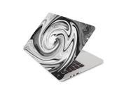 Melded Grey and Black Skin 13 Inch Apple MacBook Pro without Retina Display Top Lid and Bottom Decal Sticker