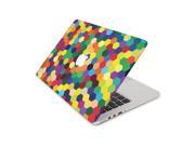 Hexagon Shaped Multicolored Polka Dots Skin 13 Inch Apple MacBook Pro With Retina Display Top Lid Only Decal Sticker