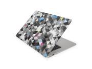 Black and White Qbert Geoprism Skin for the 11 Inch Apple MacBook Air Top Lid Only Decal Sticker