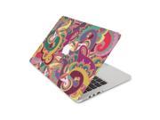 Smooth Grained Multicolored Paisley Skin 15 Inch Apple MacBook Without Retina Display Complete Coverage Top Bottom Inside Decal Sticker